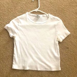 Large White tee